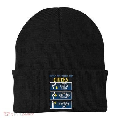 How To Pick Up Chicks Funny Chicken Beanie