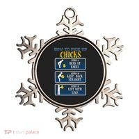How To Pick Up Chicks Funny Chicken Ornament thumb 0