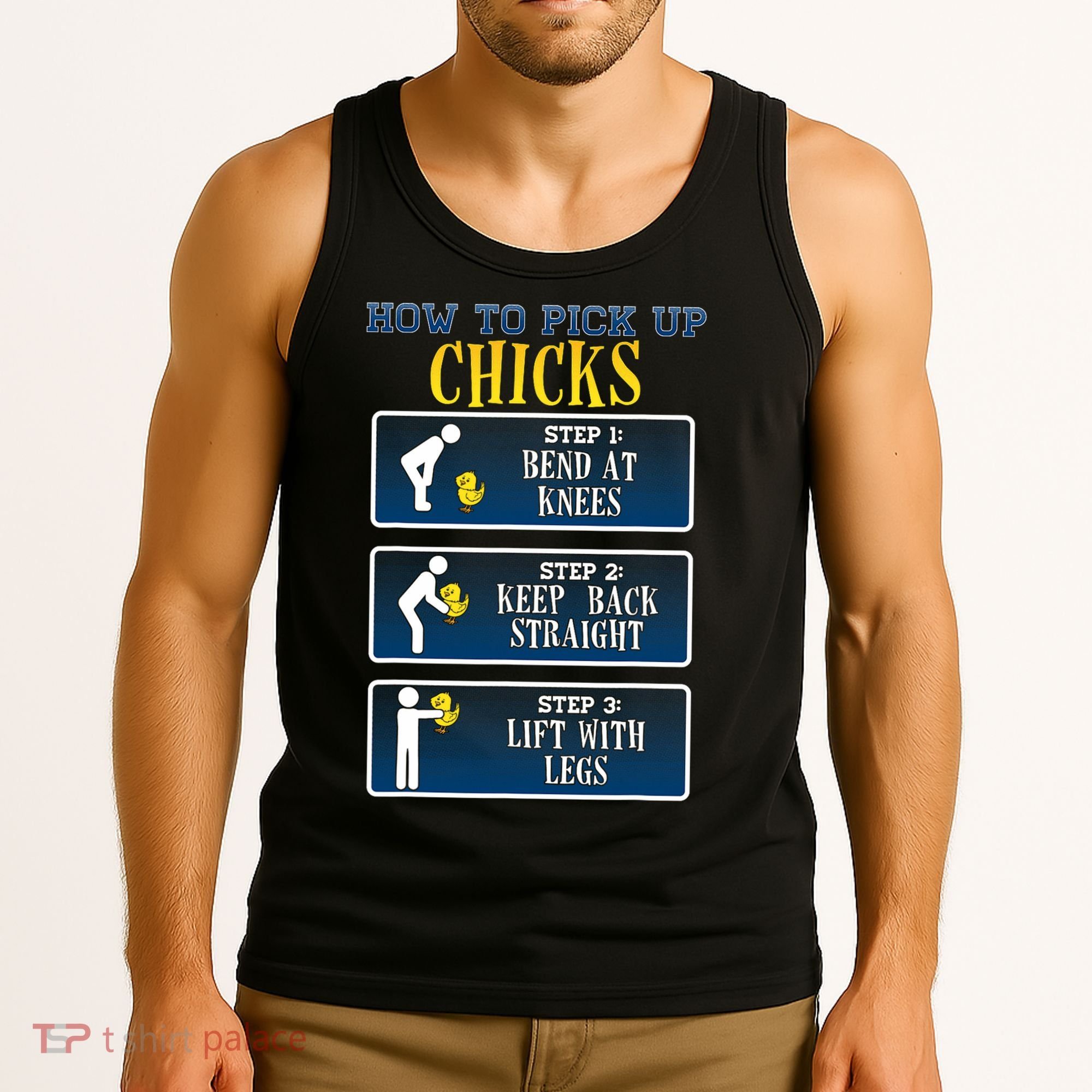 How To Pick Up Chicks Funny Chicken Tank Top