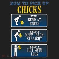 How To Pick Up Chicks Funny Chicken Golf Towel thumb 3