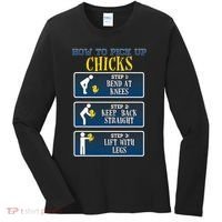 How To Pick Up Chicks Funny Chicken Women's Long Sleeve Shirt thumb 0
