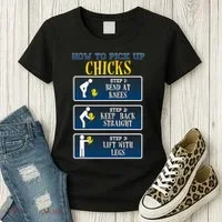 How To Pick Up Chicks Funny Chicken Women's T-Shirt thumb 3