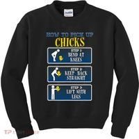 How To Pick Up Chicks Funny Chicken Kids Sweatshirt thumb 0