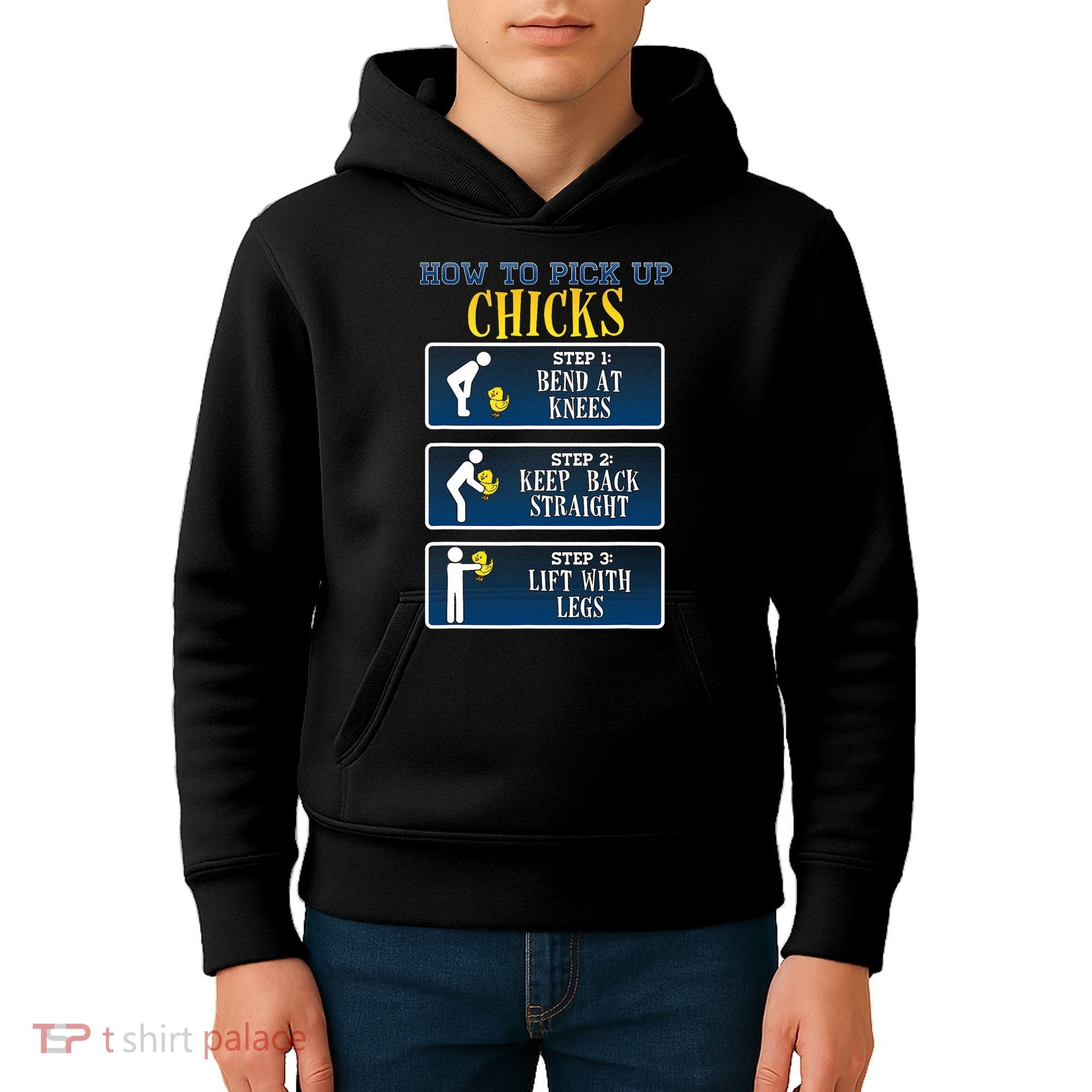 How To Pick Up Chicks Funny Chicken Kids Hoodie