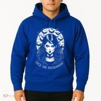 Hex The Patriarchy Feminist Witch Goth Halloween Moon Funny Gift Hoodie thumb 2