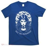 Hex The Patriarchy Feminist Witch Goth Halloween Moon Funny Gift T-Shirt thumb 0