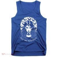 Hex The Patriarchy Feminist Witch Goth Halloween Moon Funny Gift Tank Top thumb 0