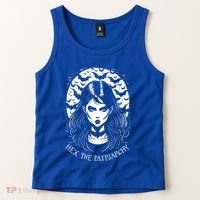 Hex The Patriarchy Feminist Witch Goth Halloween Moon Funny Gift Tank Top thumb 2