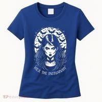 Hex The Patriarchy Feminist Witch Goth Halloween Moon Funny Gift Women's T-Shirt thumb 0
