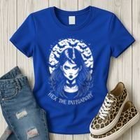 Hex The Patriarchy Feminist Witch Goth Halloween Moon Funny Gift Women's T-Shirt thumb 3