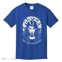 Hex The Patriarchy Feminist Witch Goth Halloween Moon Funny Gift Kids T-Shirt thumb 0