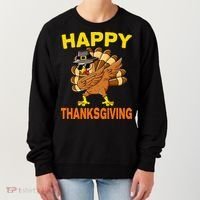 Happy Thanksgiving Pilgrim Turkey Women's Sweatshirt thumb 0