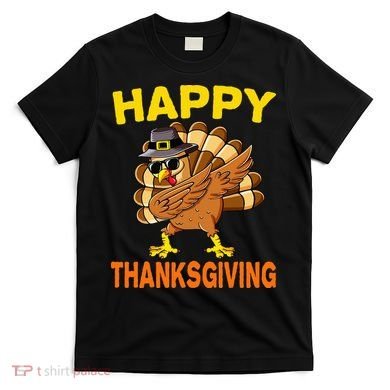 Happy Thanksgiving Pilgrim Turkey T-Shirt
