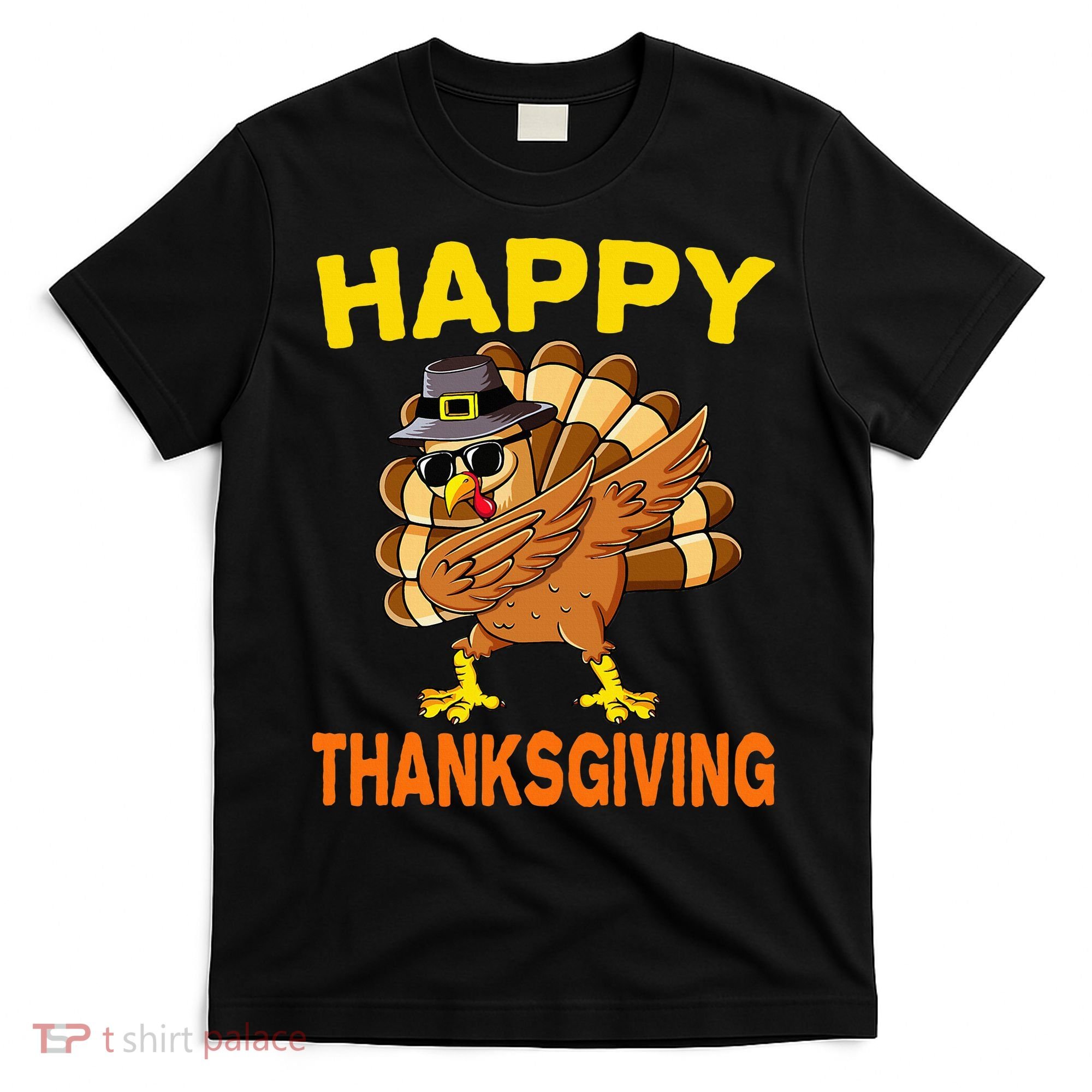 Happy Thanksgiving Pilgrim Turkey T-Shirt