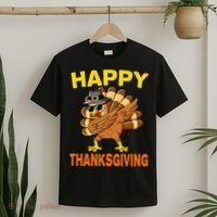 Happy Thanksgiving Pilgrim Turkey T-Shirt thumb 2