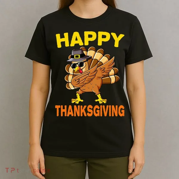 Happy Thanksgiving Pilgrim Turkey T-Shirt