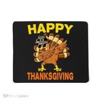 Happy Thanksgiving Pilgrim Turkey Mousepad thumb 0