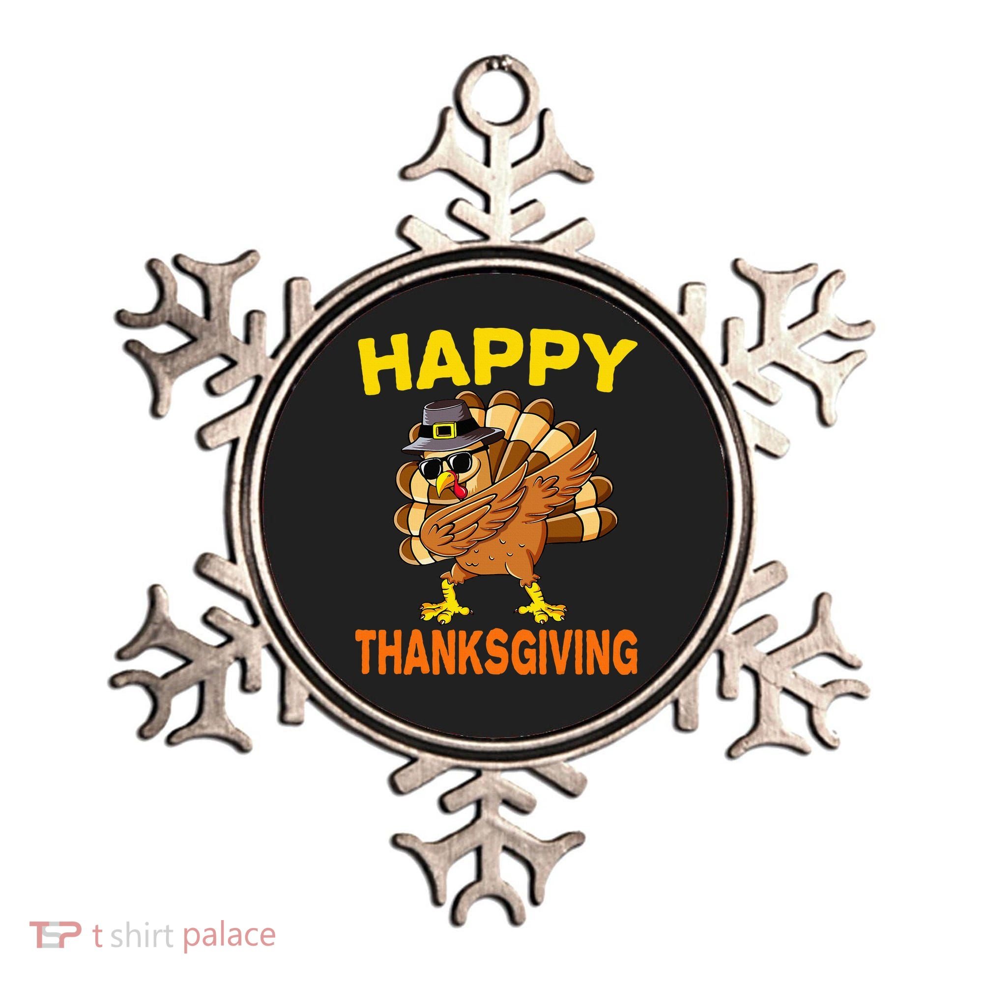 Happy Thanksgiving Pilgrim Turkey Ornament
