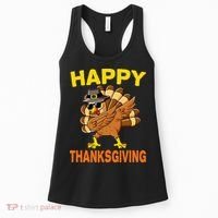 Happy Thanksgiving Pilgrim Turkey Women's Tank Top thumb 0