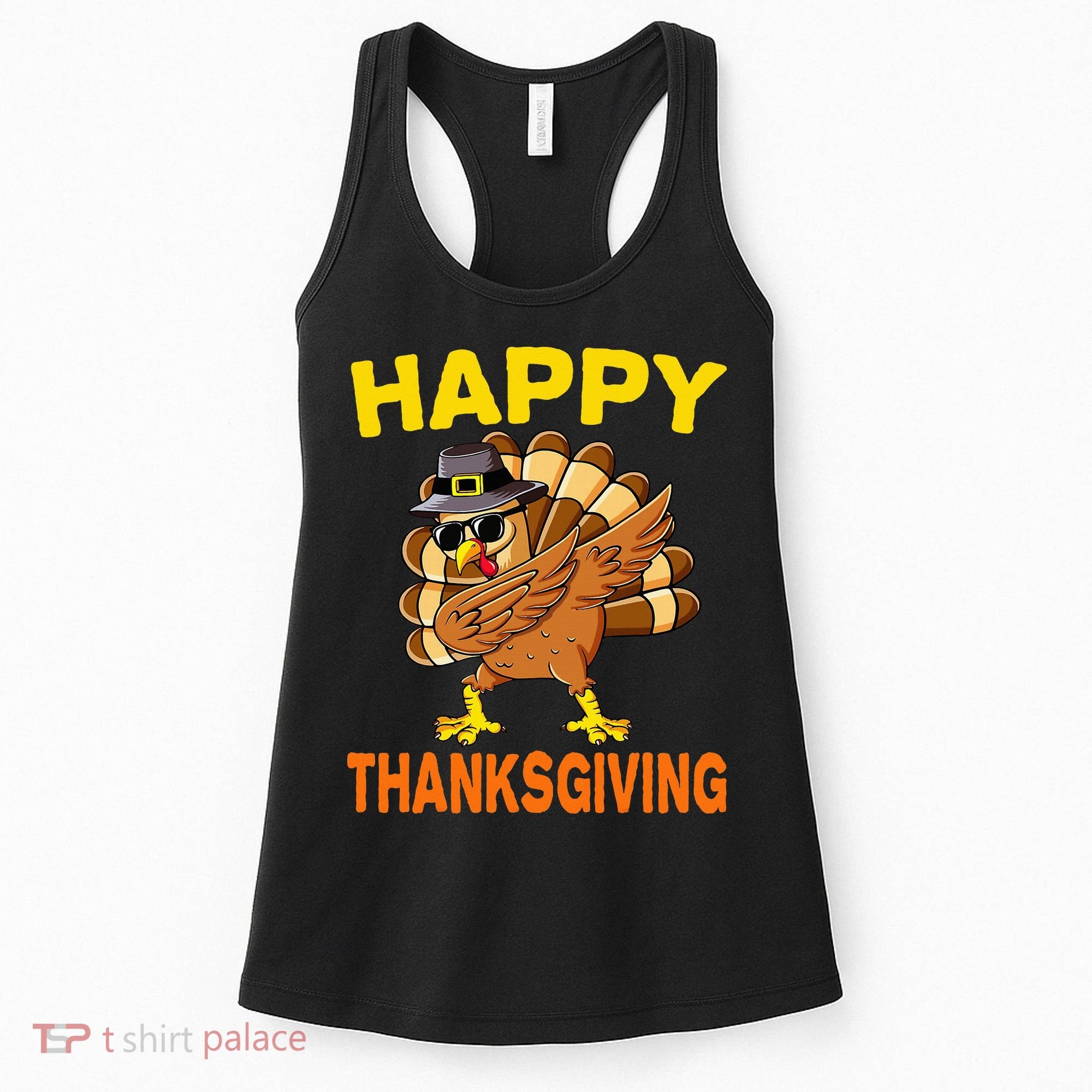 Happy Thanksgiving Pilgrim Turkey Women's Tank Top
