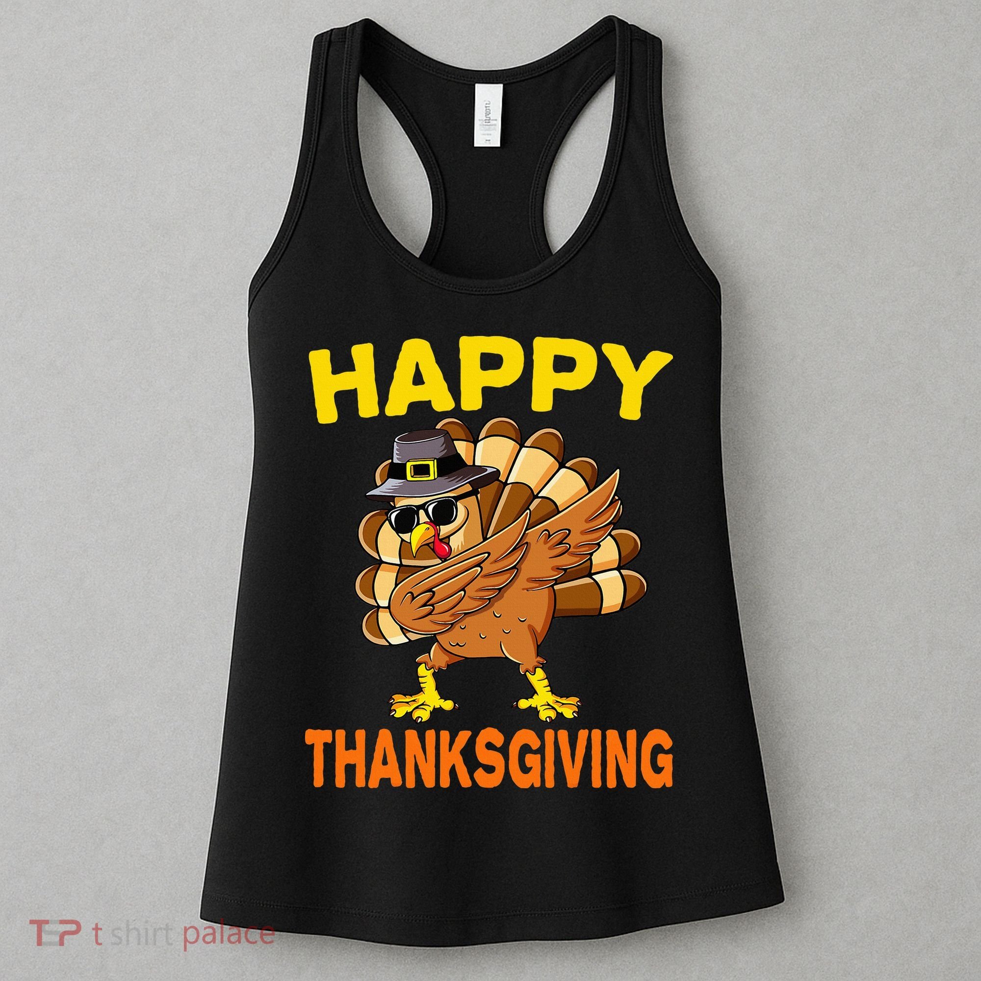Happy Thanksgiving Pilgrim Turkey Women's Tank Top