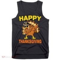 Happy Thanksgiving Pilgrim Turkey Tank Top thumb 0