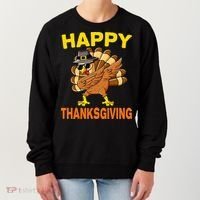 Happy Thanksgiving Pilgrim Turkey Women's Sweatshirt thumb 0