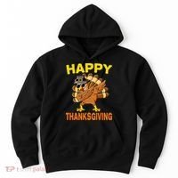 Happy Thanksgiving Pilgrim Turkey Hoodie thumb 0
