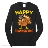 Happy Thanksgiving Pilgrim Turkey Long Sleeve Shirt thumb 0