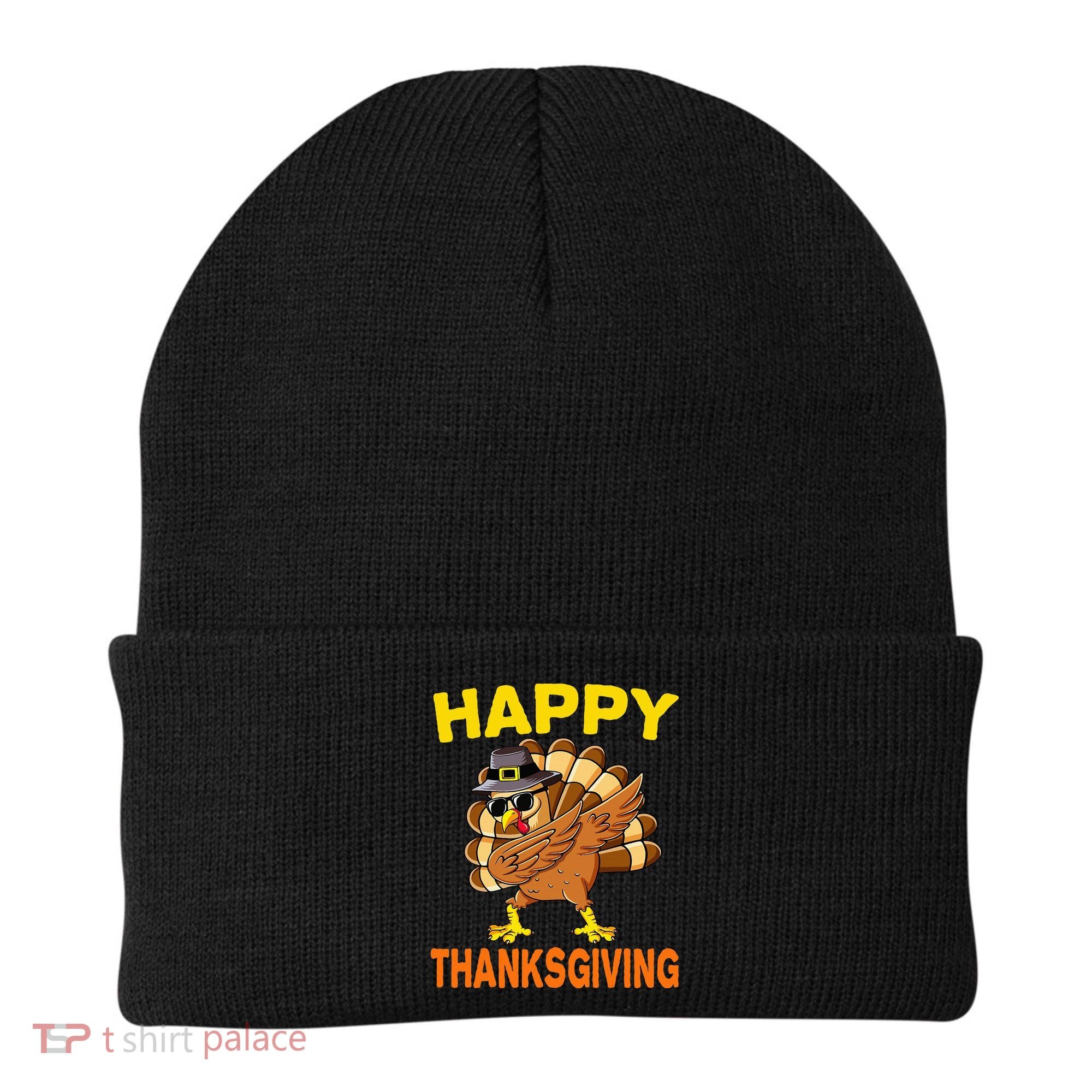 Happy Thanksgiving Pilgrim Turkey Beanie