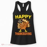 Happy Thanksgiving Pilgrim Turkey Women's Tank Top thumb 0