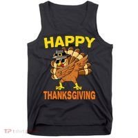 Happy Thanksgiving Pilgrim Turkey Tank Top thumb 0