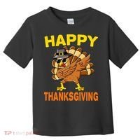 Happy Thanksgiving Pilgrim Turkey Toddler T-Shirt thumb 0