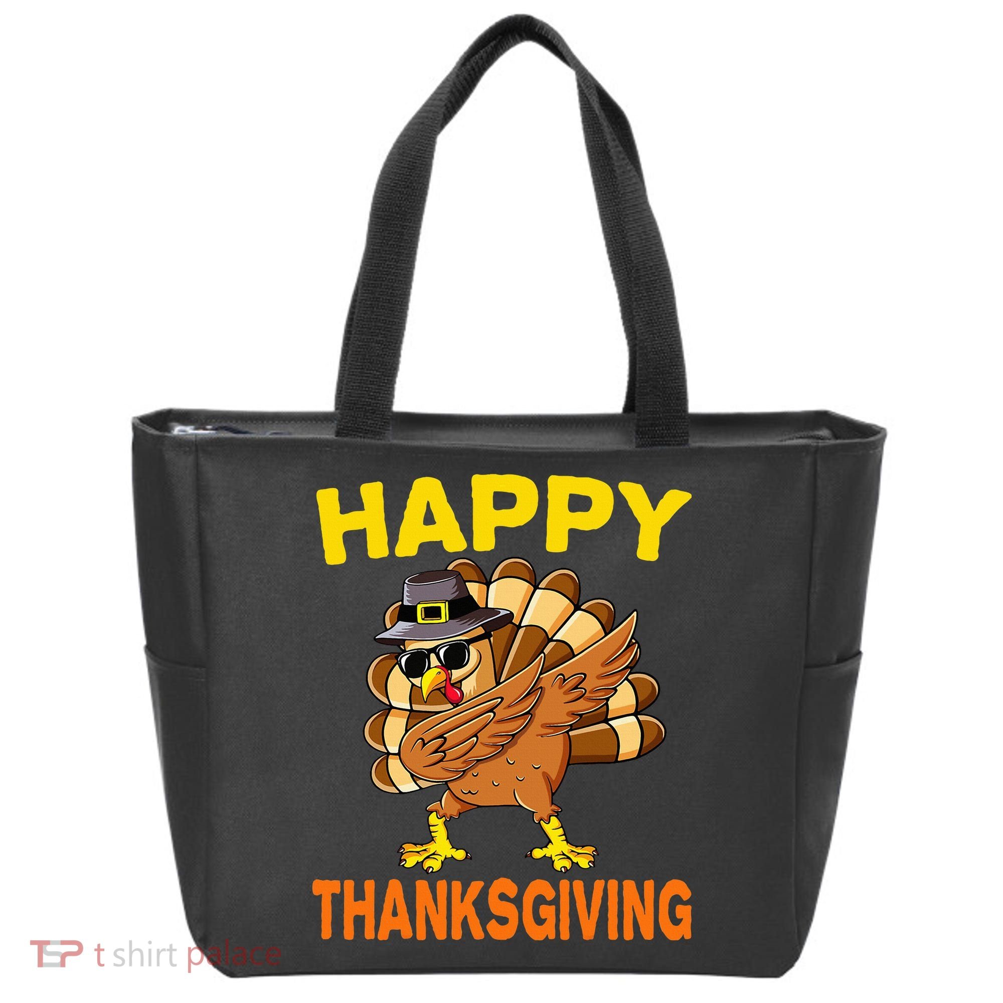 Happy Thanksgiving Pilgrim Turkey Tote Bag