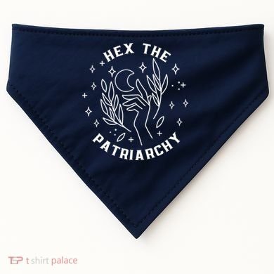 Hex The Patriarchy Shirt Feminist Witch USA-Made Doggie Bandana