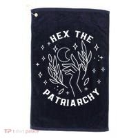 Hex The Patriarchy Shirt Feminist Witch Golf Towel thumb 0