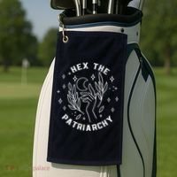 Hex The Patriarchy Shirt Feminist Witch Golf Towel thumb 2