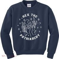 Hex The Patriarchy Shirt Feminist Witch Kids Sweatshirt thumb 0