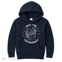 Hex The Patriarchy Shirt Feminist Witch Kids Hoodie thumb 0