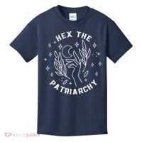 Hex The Patriarchy Shirt Feminist Witch Kids T-Shirt thumb 0