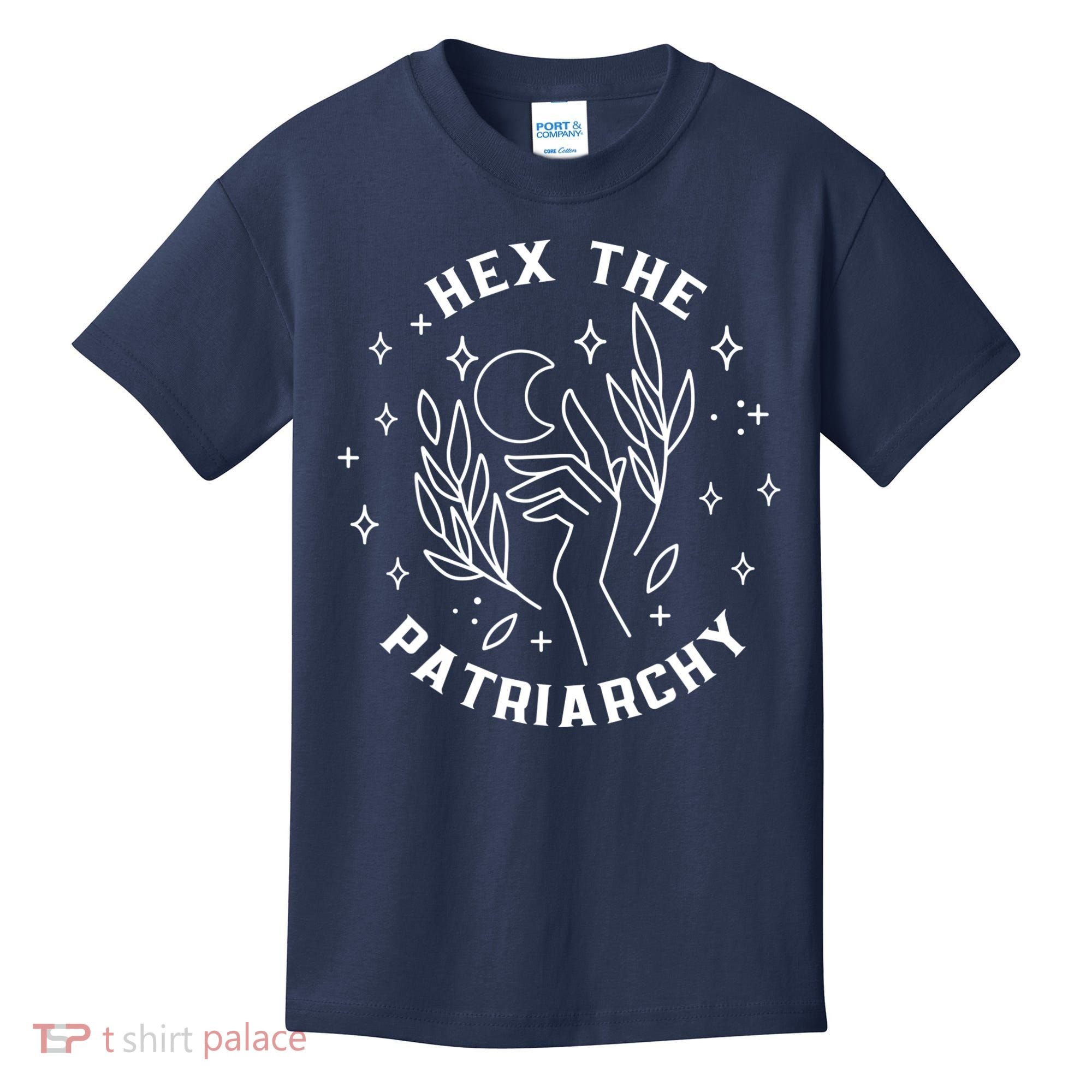 Hex The Patriarchy Shirt Feminist Witch Kids T-Shirt