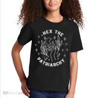 Hex The Patriarchy Shirt Feminist Witch Kids T-Shirt thumb 2