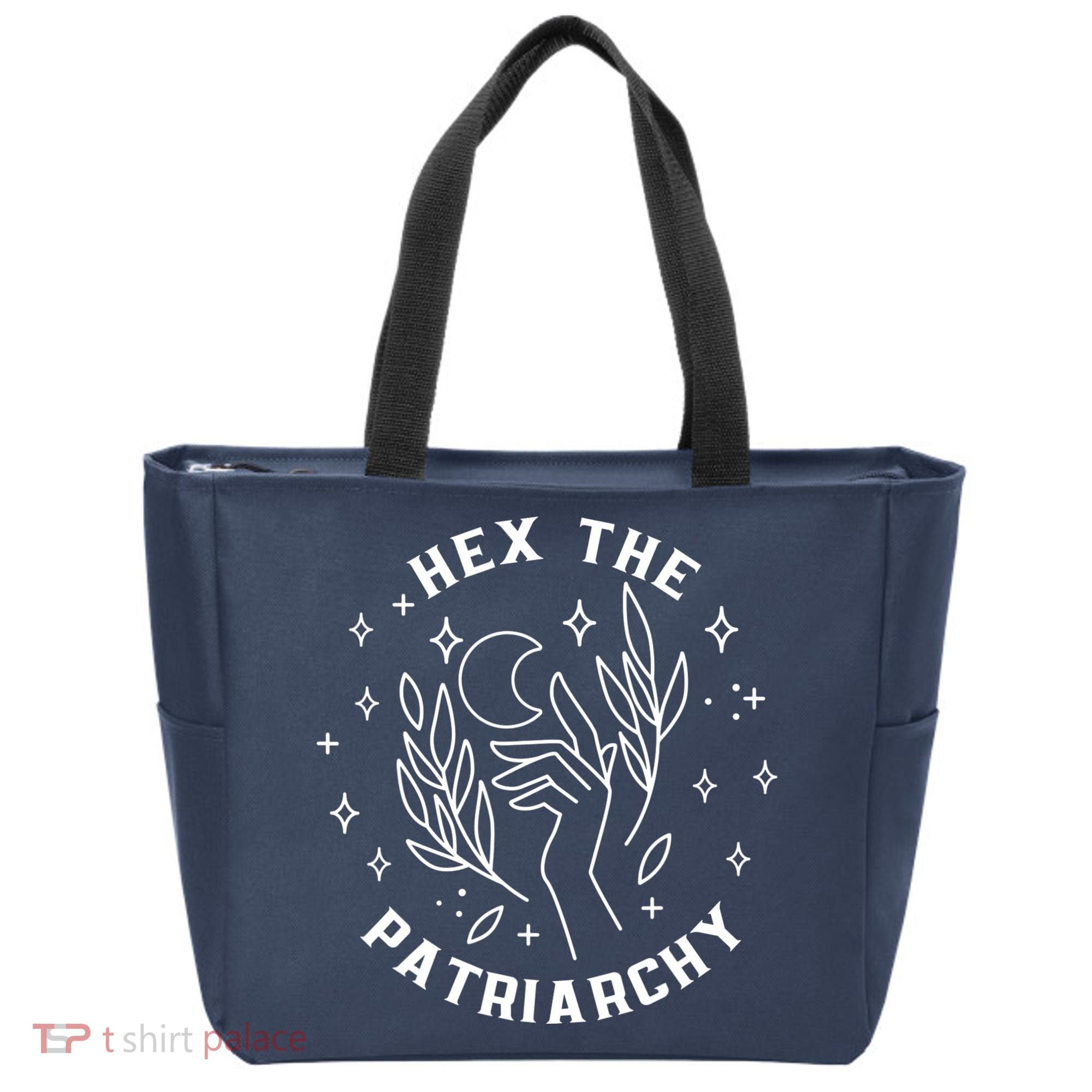 Hex The Patriarchy Shirt Feminist Witch Tote Bag