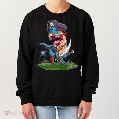 Halloween TRex Pirate Costume Women's Sweatshirt