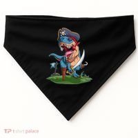Halloween TRex Pirate Costume USA-Made Doggie Bandana thumb 0