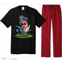 Halloween TRex Pirate Costume Pajama Set thumb 0