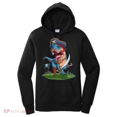 Halloween TRex Pirate Costume Women's Hoodie