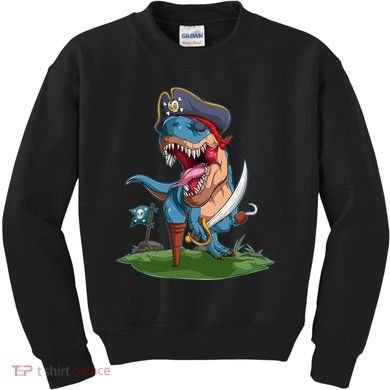 Halloween TRex Pirate Costume Kids Sweatshirt