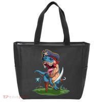 Halloween TRex Pirate Costume Tote Bag thumb 0