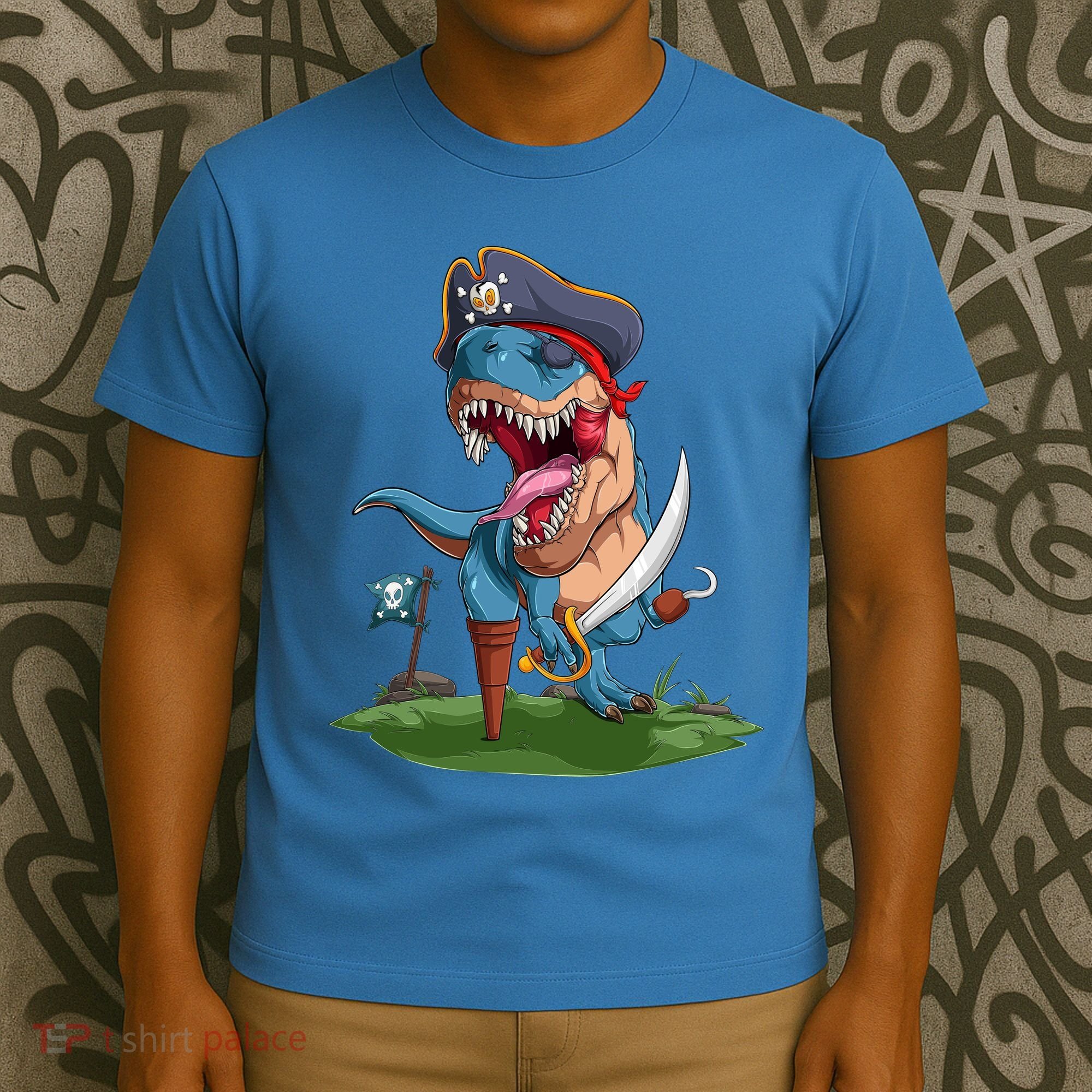 Halloween TRex Pirate Costume T-Shirt